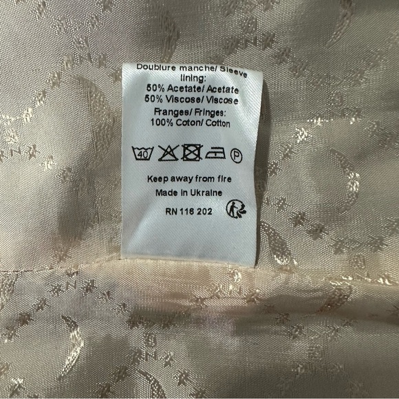 Zadig & Voltaire Women’s Volly Frange Open Front Blazer Jacket In Gris Size 38,M - Picture 13 of 13